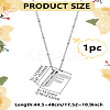1pc Brass Chain with Alloy Letter Pendants Necklaces NJEW-LP0001-41F-P-2