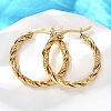 201 Stainless Steel Hoop Earrings LS-EJEW-Q026-09G-1
