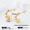 304 Stainless Steel C-Shaped Earrings for Women ZI4209-6