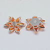 Acrylic Rhinestone Flower Flat Back Cabochons LS-GACR-R016-03-2