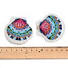 Printed Natural Shell Big Pendants SH-CBA93AD-19-4