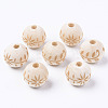 Unfinished Natural Wood European Beads LS-WOOD-S057-014B-1