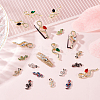 20Pcs 10 Style Alloy Rhinestone Cabochons MRMJ-OC0003-56-4