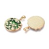 304 Stainless Steel & Enamel Pendants STAS-T072-73A-G-2