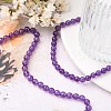 Natural Amethyst Beads Strands G-C073-6mm-3-6