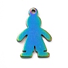 Ion Plating(IP) 201 Stainless Steel Pendants STAS-H172-05M-1