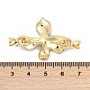 Brass Enamel Fold Over Clasps KK-U043-10G-01-3