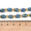 Electroplated Natural Druzy Geode Crystal Beads Strands G-G459-03B-07-4