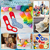 Acrylic Socks Template OACR-WH0111-104A-02-5