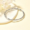 304 Stainless Steel Bamboo Joint Hinged Bangle JB757A-2