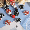 16Pcs 2 Colors Horse & Horseshoe Food Grade Eco-Friendly Silicone Focal Beads SIL-CA0002-92-4