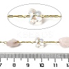 Handmade Nuggets Natural Rose Quartz Beaded Chains CHC-F020-08G-01-2