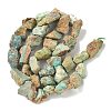 Raw Rough Natural HuBei Turquoise Beads Strands G-M453-D09-3