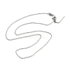 Adjustable 304 Stainless Steel Cable Chain Necklaces NJEW-K270-06P-2