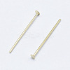 Brass Flat Head Pins KK-G331-11-0.7x45-NF-2