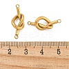 304 Stainless Steel Knot Links Connector Charms STAS-K290-02G-3