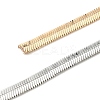 Two Tone Brass Herringbone Chains Lariat Necklaces NJEW-P289-07G-3