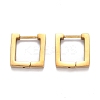 304 Stainless Steel Square Huggie Hoop Earrings STAS-H156-09A-G-1