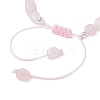 Natural & Synthetic Gemstone Beads Braided Bead Bracelets BJEW-JB13275-6