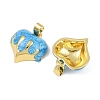 Brass Enamel Charms KK-F908-03G-01-2