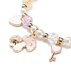 Colorful Alloy Enamel Cute Charms Bracelet BJEW-JB08661-02-4