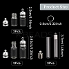 30Pcs 4 Styles Glass Bottle Pendants GLAA-YW0004-23-2