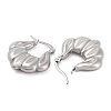 Non-Tarnish 304 Stainless Steel Hoop Earrings EJEW-K259-07P-2