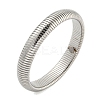 Non-Tarnish 304 Stainless Steel Spring Bangles for Women Men BJEW-U003-02D-P-1