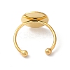 Adjustable 304 Stainless Steel Finger Rings Components STAS-K278-04E-G-3