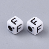 White Opaque Acrylic Beads LS-X-MACR-R869-02F-2