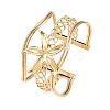 304 Stainless Steel Cuff Statement Bangles BJEW-Z161-02G-2