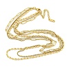 Ion Plating(IP) 304 Stainless Steel Multi Layered Necklaces NJEW-S426-04G-1