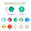1300~1500Pcs 10 Colors Imitation Austrian Crystal Bicone Beads GLAA-PH0001-63-5