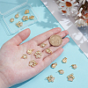 18Pcs 3 Styles Brass Micro Pave Cubic Zirconia Charms KK-WR0012-51-8
