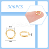 300Pcs 304 Stainless Steel Open Jump Rings STAS-UN0058-56G-02-3