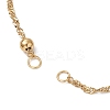 2Pcs 2 Colors 304 Stainless Steel Singapore Chain Bracelets Making AJEW-JB01307-3