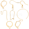 64Pcs 8 Style 304 Stainless Steel & Brass Earring Hooks & Leverback Hoop & Hoop Earrings Findings DIY-BBC0001-77-1