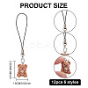 Cute Bear Decoration Nylon Phone Charms Strap HJEW-PH01743-2