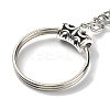 Gemstone Heart with Wing Pendant Keychain G-Z033-04P-4