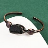 Natural Amethyst & Tourmaline  Cuff Bangles G-B149-16R-05-2