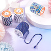 4 Rolls 4 Colors 4-Ply Polycotton Cord with Metallic Thread OCOR-TA0003-06B-4