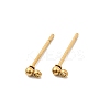 304 Stainless Steel Ball Post Stud Earring Findings LS-STAS-Z035-01G01-F-2