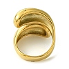 Ion Plating(IP) 304 Stainless Steel Teardrop Finger Rings for Women RJEW-Q815-08G-M-3