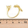 Brass Micro Pave Cubic Zirconia Cuff Rings for Women RJEW-Z113-38G-4
