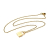 304 Stainless Steel Rolo Chain Pendant Necklaces NJEW-S444-01G-21-2