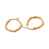 Iron Plating(IP) 304 Stainless Steel Heart Hoop Earrings for Women EJEW-P219-15G-2