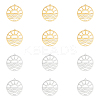 12Pcs 2 Colors 201 Stainless Steel Pendants STAS-UN0060-26-1
