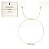 Natural Amazonite Braided Beads Bracelets for Women LU0568-4-1