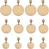 12Pcs 3 Style Brass Pendants HJEW-FH0001-11-1