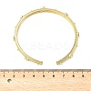 Alloy Rhinestone Cuff Bangles for Women BJEW-U039-01G-3